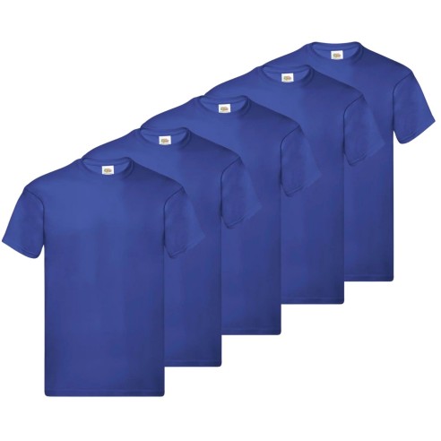 T-Shirt Fruit Of The Loom m/corta Blue Royal