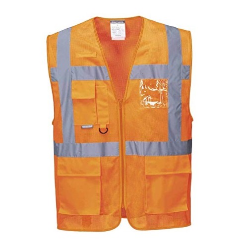 Gilet Traspirante Ad Alta Visibilita Arancione Portwest Athens Meshair