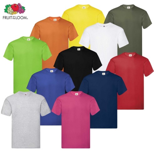 T-Shirt Fruit of the Loom in Cotone - Tua con Logo da € 1,20