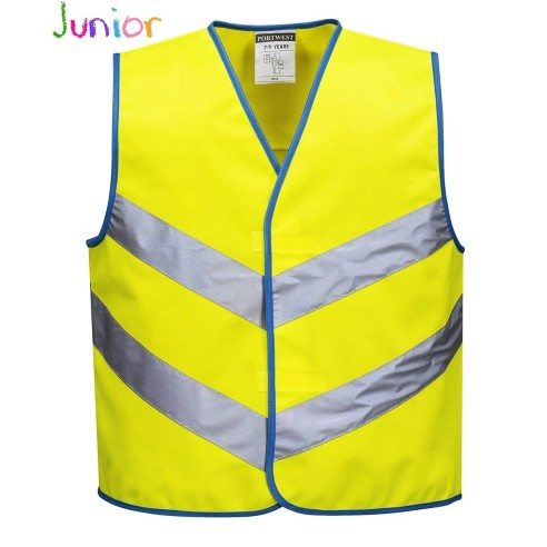 Abbigliamento Alta Visibilità |Gilet Ad Alta Visibilita Junior Giallo