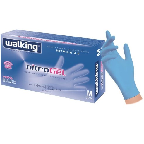 Guanti in Nitrile per Alimenti Senza Polvere Walking Nitrogel