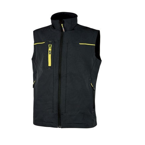 Gilet da Lavoro Estivo UPower Saturn | Black Carbon